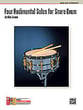 FOUR RUDIMENTAL SOLOS FOR SNARE DRUM cover